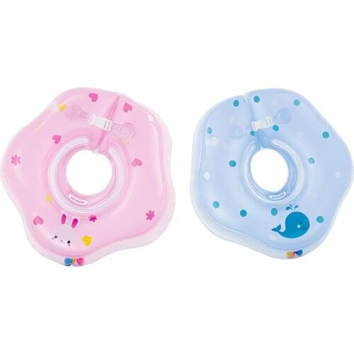 Baby Inflatable Float Ring Safety Infant Neck Float Circle Thicken Swim Neck Ring Swimming Pool Accessories Bathing Accessories