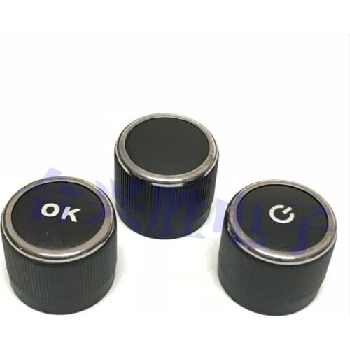 25mm diameter, universal D type 6mm inner hole, exquisite car navigation audio, CD volume knob, hat, OK + boot icon