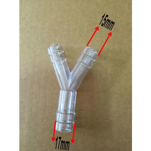 Transparent Y Triplet For Goat Milking Machine Milking Hose Connecting