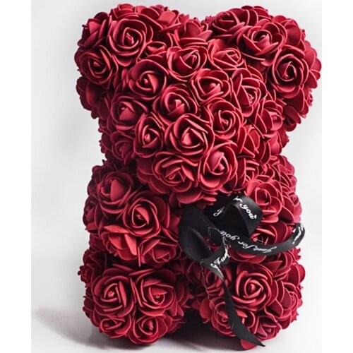 Rose Teddy Bear Soap Foam valentine day bears 25cm
