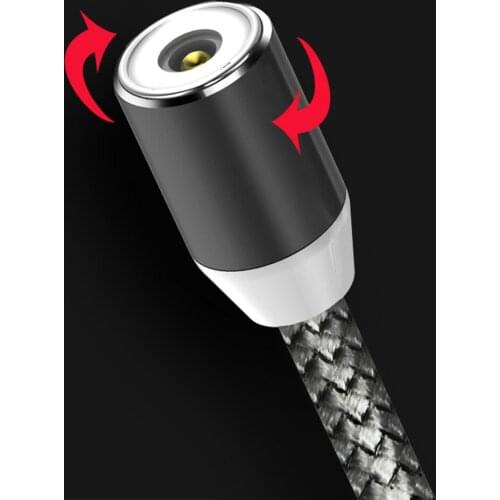 New Magnetic Tip Micro USB Male Connector The Litter End Goes Into Mobile for Magnet Cable Data Sync and Charge Silver