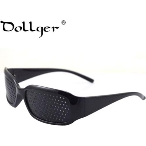 Dollger Women Men Anti-fatigue Vision Black Care Pin Hole Microporous Glasses Eye Exercise Eyesight s1573