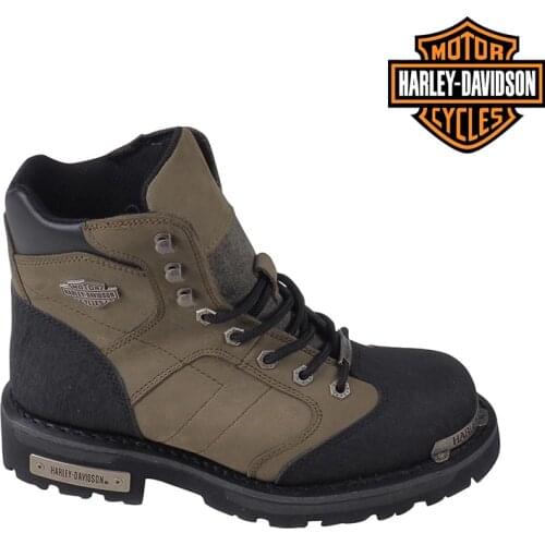 Harley Davidson Boots For Men original CLEMENTE black Nubuck winter thick bottom waterproof fashion comfortable casual motorcycle Boots