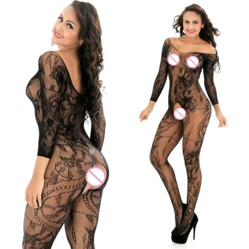 Lingerie Bodysuit Sexy Nightwear Pantyhose Body Suits Fishnet Bodysuit Bodysuits Open Crotch Body Stocking Womens
