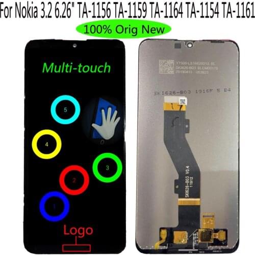 Shyueda Original For Nokia 3.2 6.26" TA-1156 TA-1159 TA-1164 TA-1154 TA-1161 LCD Display Touch Screen Digitizer