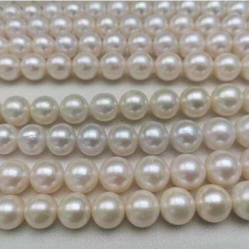 Loose Pearl Strands Chinese Fresh Water Pearls Lots 5 Strands White Beads Fine Jewelry