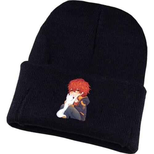 Anime Mystic Messenger Knitted hat Cosplay hat Unisex Print Adult Casual Cotton hat teenagers winter Knitted Cap
