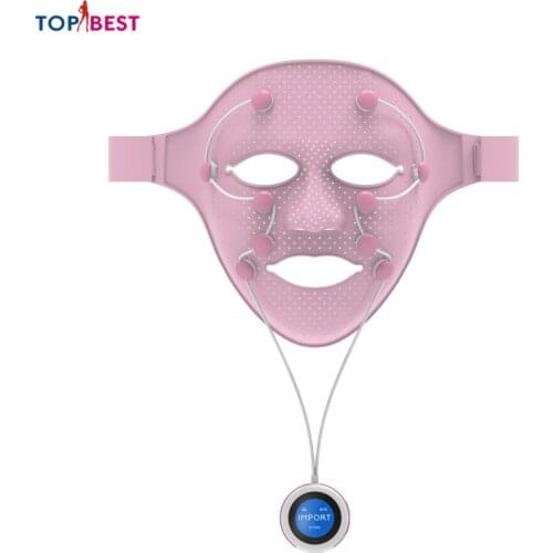 Vibration LED Face Mask Massager Home Use Facial Massager Skin Rejuvenation Anti Wrinkle Acne Removal Magnet Beauty Apparatus