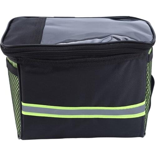 Large Capacity Bicycle Bags Durable Waterproof Tube Handlebar Canvas Bag Panniers Outdoor Sport Accessories Bike Front Basket