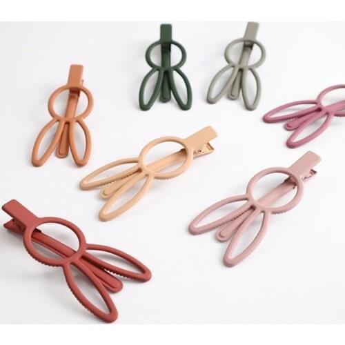 1PCS Candy Color Rabbit Hairpins Barrettes Elegant Rabbit Shape Hair Clips Design Styling Tool Hair Accessories Hairgrip