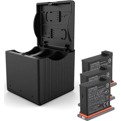 Battery QC Fast Charging Memory Card Reading And Writing Charging Box For DJI OSMO ACTION Sports Camera Lithium Battery