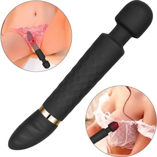 Female masturbation Sex toy Prostate massager Vagina nipple tongue g-spot stimulation massage stick Double female vibrator
