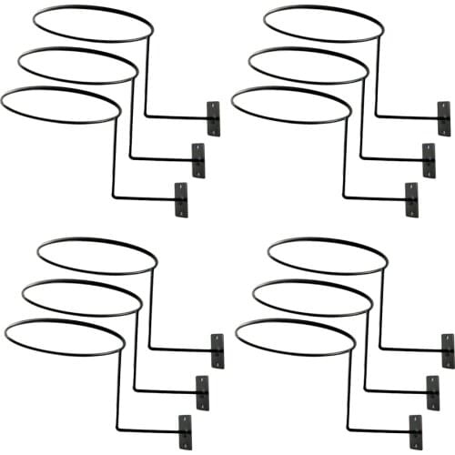 12 Pcs Wall Mount Metal Holder Rack Hanger Hook For Fisherman Hat Scarf