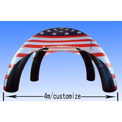 13ft 4m Giant Inflatable 4 Legs Tent With Blower Bar Pub Dome With Free Shipping For Event Party Decoration