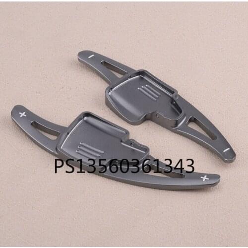 2pcs Gray Steering Wheel Gear Shift Paddle Shifter Extension Fit For Ford Focus