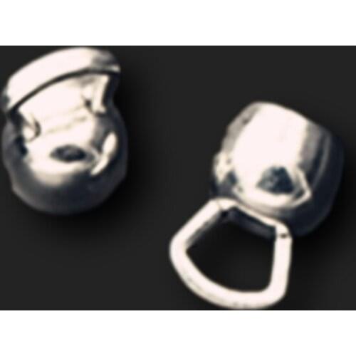 6pcs Silver Plated 3D Kettlebell Fitness Pendants Sports Necklace Bracelet Metal Accessories DIY Charms Jewelry Crafts Making A8