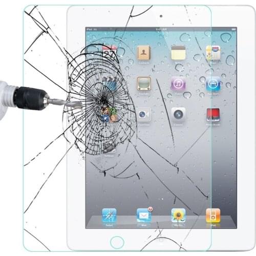9H Premium Tempered Glass Screen Protector For iPad 2 3 4 Quality Front Screen Protective Film for iPad 2 Glass A1430 A1458 1416