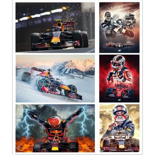 Full Square/Round Drill 5D DIY Diamond Painting F1 Racing car Max Embroidery Cross Stitch 3D Home Decor WS2030