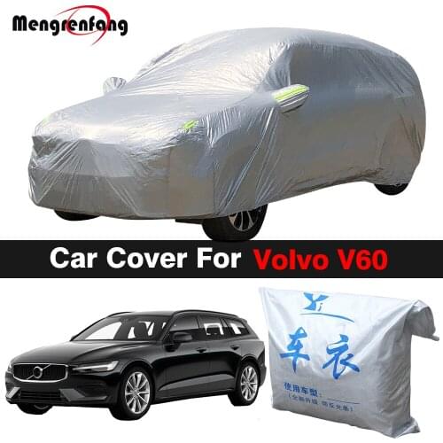 Car Cover Auto Outdoor Sun Shade Anti-UV Snow Rain Resistant Cover Dustproof For Volvo V60