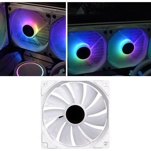 Silent Colorful Lighting Radiator 12cm 3 Pin ARGB CPU Fan for ID-COOLING XF-12025 Household Computer Accessories