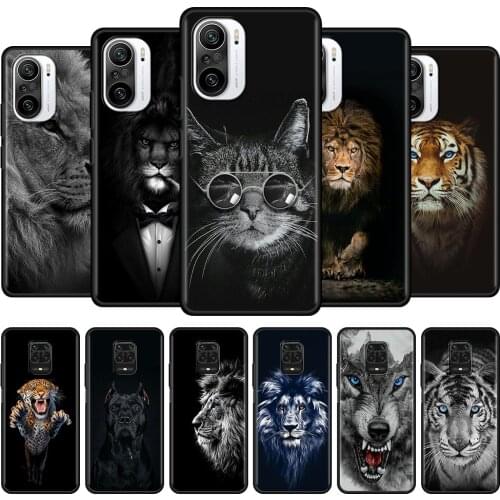 Majestic Wolf Lion Smartphone For Xiaomi Redmi Note 10 9 9T 9S 8 8T 7 Pro Max TPU Cover Soft Fundas Shell