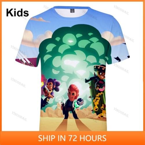 Colt Nita Bo and Star,Cartoon Tops Baby Clothes Shelly 8 To 19 Years Kids Shirt Shooter Game Leon 3D Printed T-shirt Boys Girls