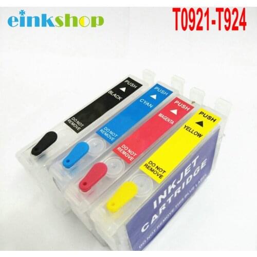 Einkshop T0921 - T0924 Refillable Ink Cartridge For Epson cx4300 tx117 tx119 T26 T27 TX106 TX119 TX109 C91 Printer
