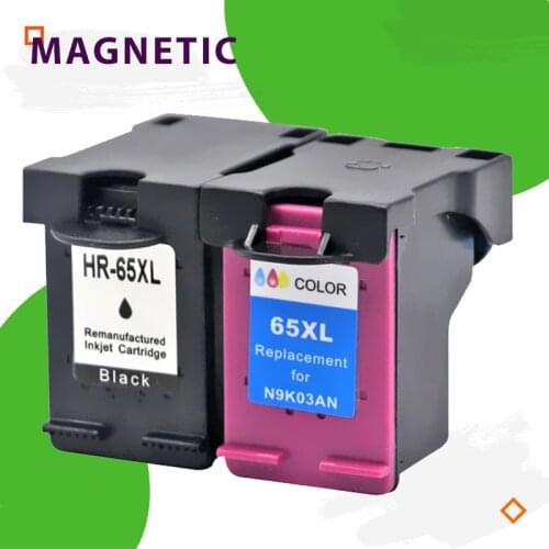 2 color Ink cartridge for HP65 for HP 65XL 65XL new Version Compatible for HP Envy 5010 5020 5030 5032 5034 5052 5055 Printers