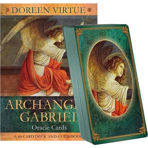44PCS Archangel Gabriel Oracle Cards Party Tarot Cards Coated Paper For Archangel Gabriel Oracles Deck Toard Card Board Games