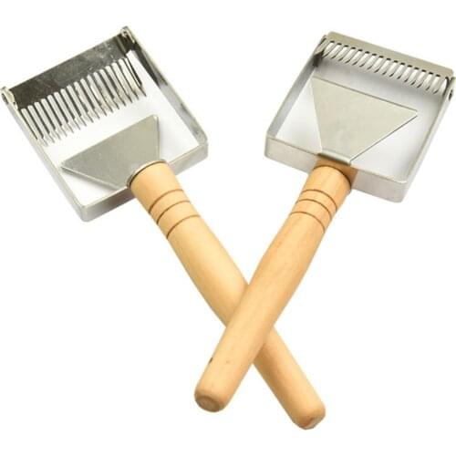 Bee Box Uncapping Honey Fork Stainless Steel Honey Scraper Shovel Beekeeping Tool Beehive Fork Spatula Shovel Beekeeping Tool