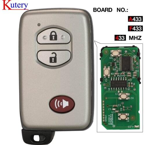 Kutery 433MHz PCB F433 A433 ID74 Smart Remote Key For Toyota Land Crusier 2009 2010 2011 2012 2013 2014 2015 89904-60793 B77EA