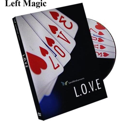 L.O.V.E (DVD And Gimmick) - Card Magic Tricks Magic For Lover Fun Stage Close Up Magic Props Illusions Magic Accessories