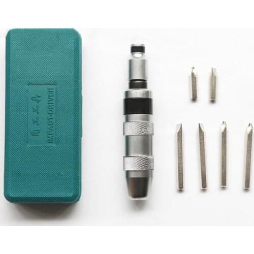 8MM 7pcs Screw Extractor Screwdriver Multi-Function Impact Screwdriver Stubborn Screw Extractor Tap Sleeve Nut Home