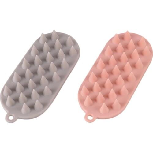 Multifunctional Soft Exfoliating Silicone Bath Shampoo Scrubber Face Scrubber Manual Facial Cleaning Wash Clean Brush