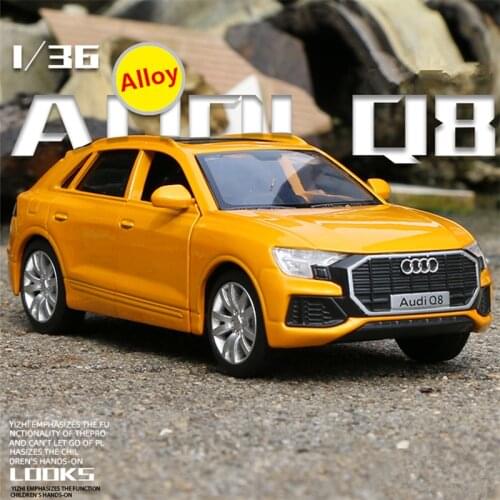 1/36 AUDI Q8 SUV Alloy Car Model Diecast Simulation Metal Toy Vehicles Car Model Pull Back Collection Boys Toy For Children Gift