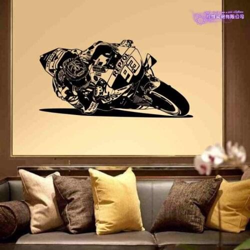 Moto GP Motorcycle Racing Sticker Vehicle Decal Marc Marquez Posters Vinyl Wall Pegatina Decor Mural