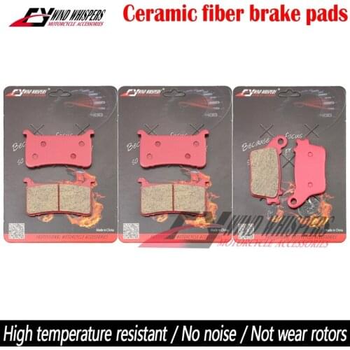 Motorcycle Ceramic Front Rear Brake Pads For Honda CBR600RR CBR 600 RR 2017-2018-2019 CBR1000RR CBR 1000 RR Fireblade 2017 2018