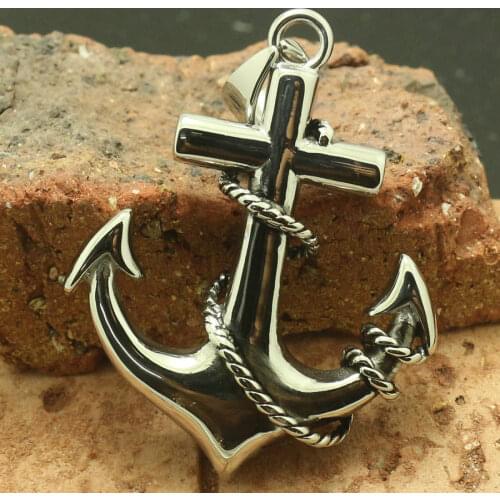 316L Stainless Steel Cool Punk Gothic Anchor Newest Pendant