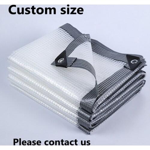 Thick 0.35mm Transparent PVC Rainproof Cloth Balcony Bonsai Succulent Plants Keep To France