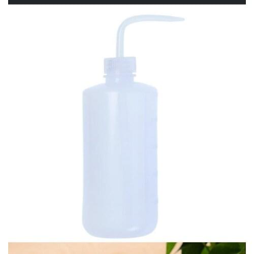 Eyelash Cleaning Washing Bottle 500ML Extension Tool Elbow Narrow Mouth Long Tube Clean Eyebrow Skin Care Remover Bottle T0153