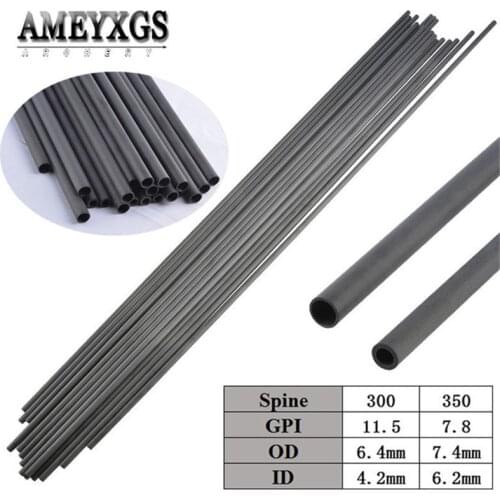 12pcs 30" Carbon Arrow Shaft Spine 300/350 24T Pure Carbon Material Shooting Archery Competition Professional Accessories