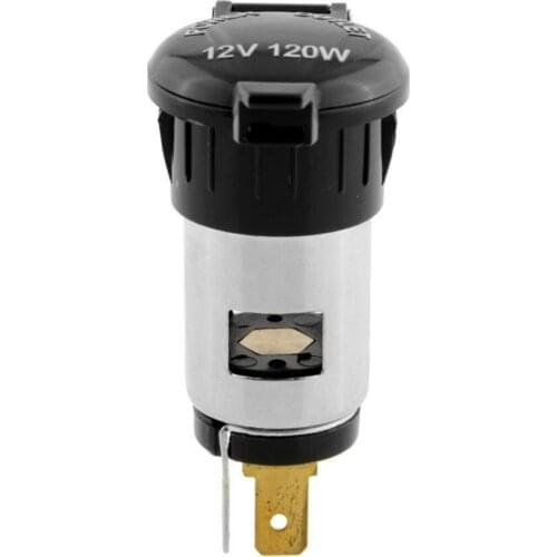 12V/24V Universal Auto Cigarettes Lighter Female Socket with Waterproof Cover