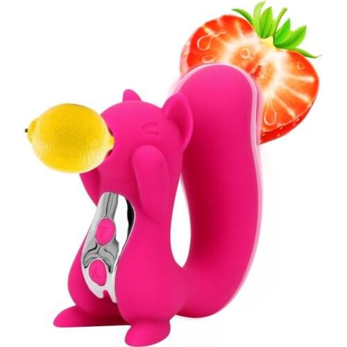 Squirrel vibrating egg sucking frequency conversion vibration massage stick masturbation device cute female masturbation device