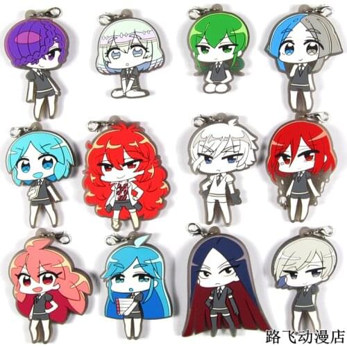 Land of the Lustrous Original Japanese anime figure rubber Silicone mobile phone charms/key chain/strap