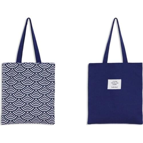 10PCS / LOT Women Shopping Bag Eco Printing Hand bag Casual Female Reusable Large Capacity Shoulder Bag