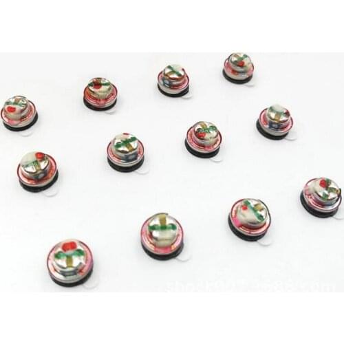 100Pcs 7.8MM Red Plastic Molecular Film Earphones Speaker Unit DIY For IE800 Earphone Horn Vocal Analysis Fever Speakers