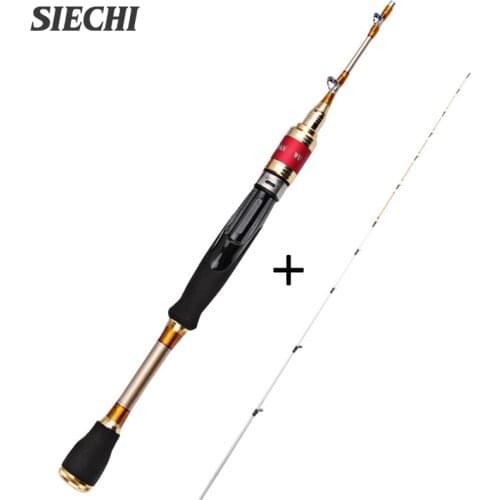 SIECHI 0.9m-1.5m Saltwater 2 Sections Carbon Fiber Fishing Rod Raft Rod Boat Fishing Rod Fishing Tackle Casting Rod Pole Pesca