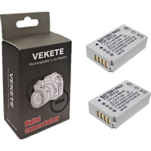 2pcs/lot EN-EL24 EN EL24 ENEL24 Rechargeable Camera Battery For Nikon 1 J5 1J5 DL18-50 DL24-85 Digital Cameras