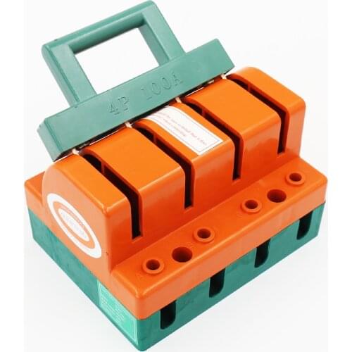 4p100a single throw one-way photovoltaic special knife switch disconnects load household knife switch