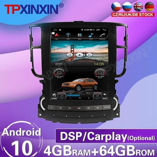 64G For Acura TL 2004-2008 Android 10 Tesla Vertica HD Screen Car Radio Tape Recorder Multimedia Player GPS Navigation Carplay